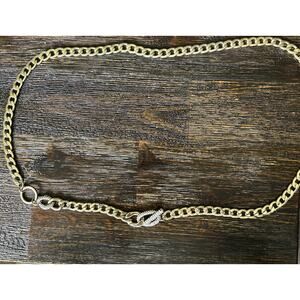 Vintage Belt Gold Chain Link Belt with Rhinestones